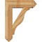 Ekena Millwork Funston Arts and Crafts Rough Sawn Bracket w/ Offset Brace, Western Red Cedar, 8"W x 26"D x 34"H BKT0806X26X34FST03RWR - alternate 2